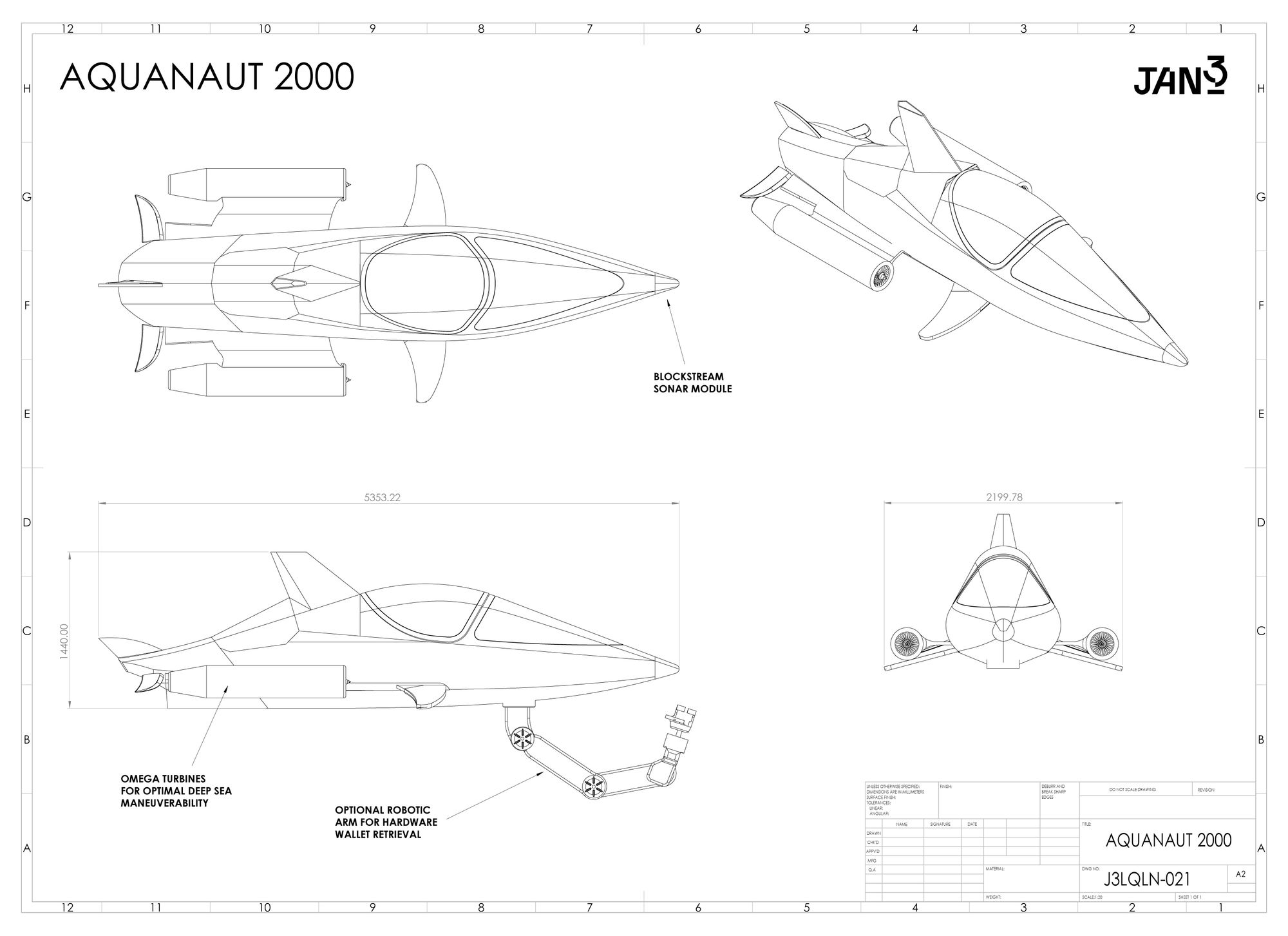 Aquanaut 2000 Design Blueprints