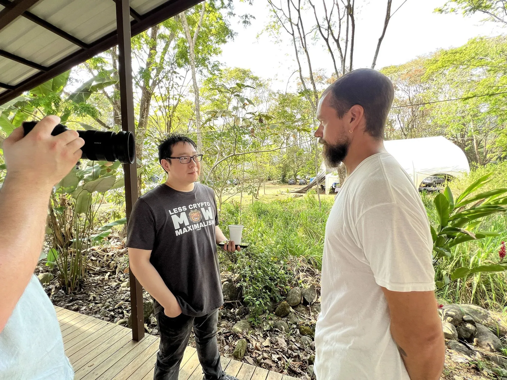 Samson Mow and Jack Dorsey Chatting Deep in the Jungle of Costa Rica